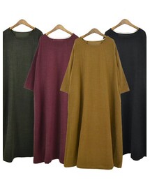 happy days joint | 左からカーキ・ワインレッド・マスタード・ブラック(ワンピース)