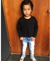 おさがりケミカルウォッシュ | デニムパンツ