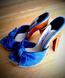 JIMMY CHOO | デニムミュール(その他シューズ)