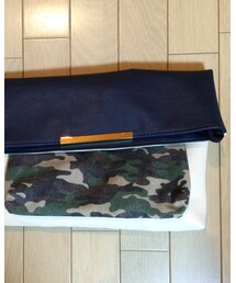 CLUTCH | ネイビー×カモフラ(クラッチバッグ)