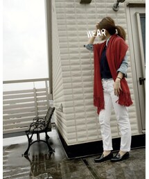 赤コーデ | ストール/ショール