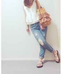 昨日のベージュ❤︎ | トートバッグ