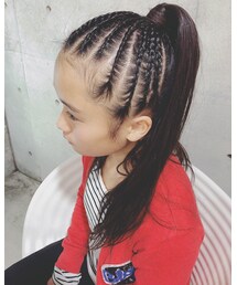 dance ヘアアレンジ | やっぱコーンロウ！(その他ヘアアクセサリー)