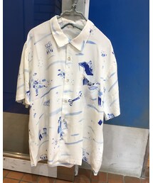 PORTER CLASSIC | PC-024-675  (WHITE) Size XL着用(その他トップス)