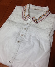 刺繍入りワイシャツ(シャツ/ブラウス)