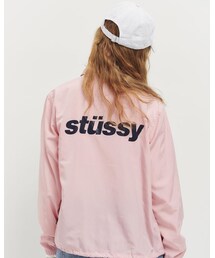 Stussy Women | stussy women！今週発売のピンクのコーチジャケット(>_<)❤︎❤︎これは即買いって決めてて静岡に置いてなくて名古屋でお取り置きしてもらいました〜😽✨✨(ナイロンジャケット)