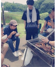 バーベキューには暑い格好でした🍖 | その他