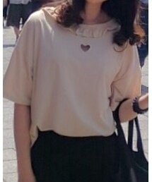 愛心荷葉領上衣 | シャツ/ブラウス