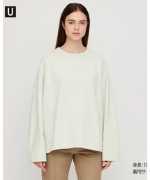 UNIQLO | スウェットボクシークルーネックシャツ(スウェット)