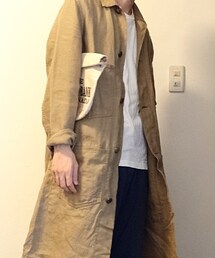 STEVENSON OVERALL CO. | Linen Shop Coat(ピーコート)