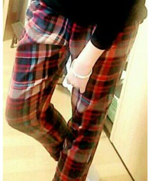 Coquette | チェック柄パンツ(パンツ)