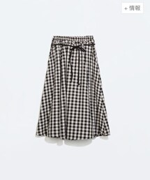 ZARA | チェックスカート(スカート)