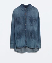 ZARA | デニムオーバーシャツ(シャツ/ブラウス)