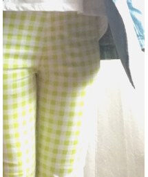 UNIQLO | 珍しい黄緑のギンガムが春にぴったりです(^ ^)(その他パンツ)