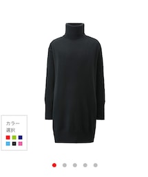 UNIQLO | カシミアタートルネックワンピース(ワンピース)
