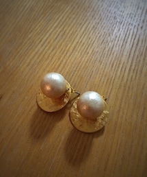 glitter accessory | ゴールドプレートパールピアス(ピアス（両耳用）)