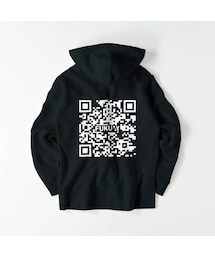 FUKUMY | QR code Hoodie【Black】(パーカー)