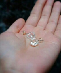 Nikoniko handmade | 幸福玻璃球碎片耳環(ピアス（両耳用）)