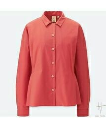 UNIQLO | エクストラファインコットンシャツ（長袖）＋E(シャツ/ブラウス)