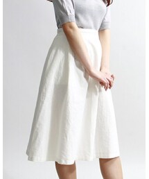 WEGO | WEGO/綿麻タックミドルスカート(スカート)