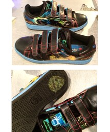 adidas Originals | adicolorのブラックの古いtronモチーフ。芸が細かい。(スニーカー)