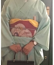 イヤリングを帯留め代わりに | 和装小物