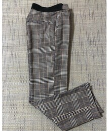 H&M | 黒&茶のチェックです(スラックス)