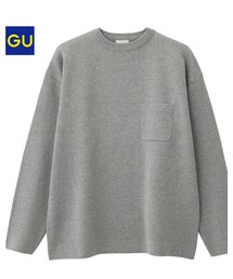 GU | ミラノリブビッククルーネックセーター(トップス)