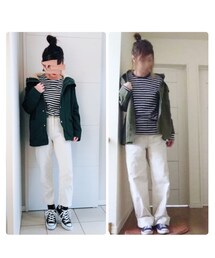 ボーダーコンビ♡ | 背伸びして誤魔化すの術🤟笑(その他)