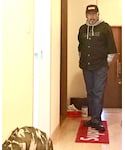 冬のカーキ祭り&フーディー友の会入部‼️の「トップス(パーカー)」