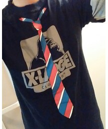 X-LARGE | だまし絵ネクタイプリントTEE(Tシャツ/カットソー)