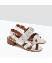 ZARA | ビジューサンダル(シューズ)