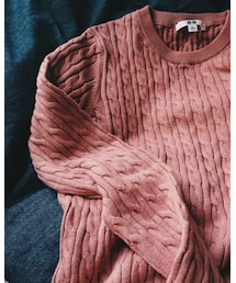 UNIQLO | コットンカシミアケーブルセーター(ニット/セーター)