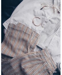 GU | リネンブレンドテーパードパンツ(その他パンツ)