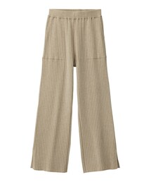 GU | ワイドリブニットパンツ(その他パンツ)