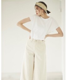 UNIQLO | コットンリラックスフレンチスリーブT(Tシャツ/カットソー)