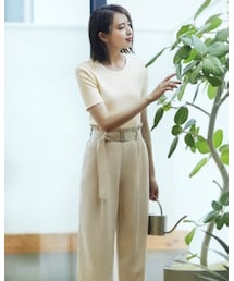 UNIQLO | ランダムリブクルーネックT(Tシャツ/カットソー)