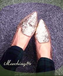 Stephanie | ゴールドペタンコ(パンプス)