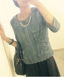 AIC. | ノーカラーデニムジャケット(デニムジャケット)