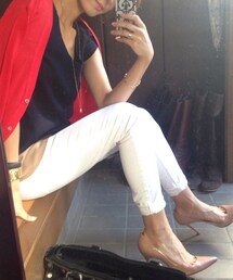 MANGO | ホワイトスキニー(その他パンツ)