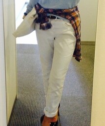 Bershka | ゆるめホワイトパンツ(その他パンツ)