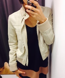 Deuxieme Classe | ラムレザーライダースブルゾン(ライダースジャケット)