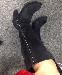 ROSE BUD | ダークネイビースタッズ入りブーツ(ブーツ)