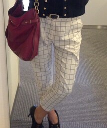 three quarter | グラフチェックパンツ(その他パンツ)