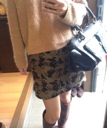 ADAM ET ROPE' | カモフラ柄スカート(スカート)