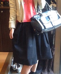 Import & Select | 黒のミモレ丈スカート(スカート)