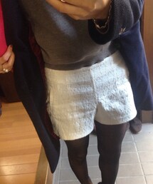 Twenty Three | ジャガード地ホワイトショーパン(その他パンツ)