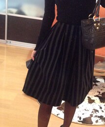 three quarter | ベロア素材ストライプスカート(スカート)