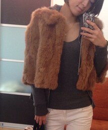 GRASS WATER | キャメルファージャケット(その他アウター)