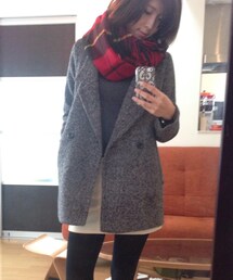 YEVS | グレーのチェスターコート(チェスターコート)